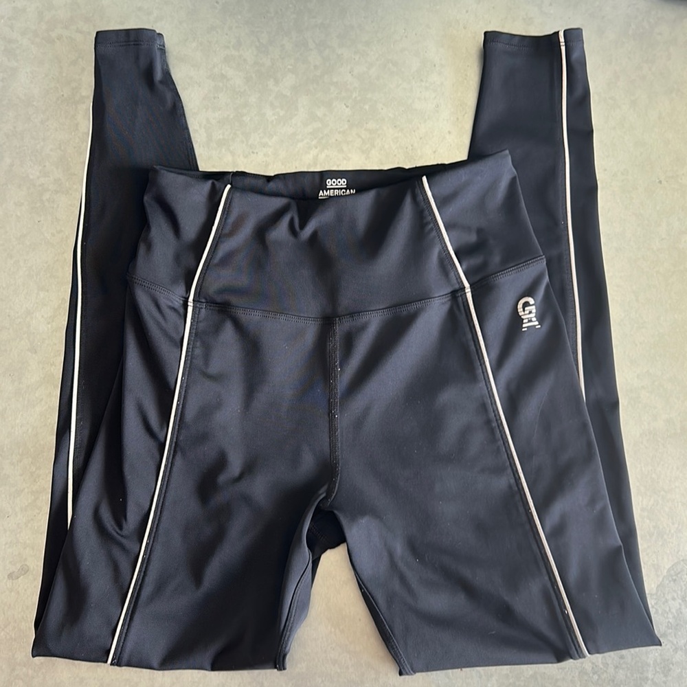 Good American Black High Rise Legging